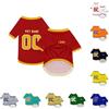 Generic Maglietta per cani personalizzata con logo, stampa di testo o immagine, maglietta da baseball per calcio, magliette personalizzate per cani di taglia piccola, media e grande, ragazza/gatto/gattino, XS