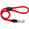 ZOOLESZCZ Guinzaglio corto e resistente per cuccioli di cane, spessore 14 mm; lunghezza 80 cm (rosso)