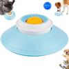 Pnedeodm Lick Sphere for Dogs, Interactive Canine Non Slip Anxiety Bowl with Ball, Dog and Cat Enrichment Toys Licky Mats, Slow Feeder Dog Bowl for Cat Dogs Calming & Anxieties Relief (Yellow)