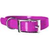 Leathercrafter Europe Biothane Gold - Collare per cani da 2,5 cm di larghezza, lunghezza a scelta, ultra resistente (55 cm, rosa 311)