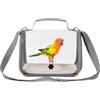 Generic Borsa da trasporto per pappagalli, traspirante, trasparente, gabbia per calopsitte, piccola gabbia per il trasporto di piccoli animali domestici, per parrocchetti, inseparabili, calopsitte
