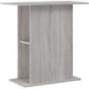 vidaXL Supporto per Acquario 75x36x72,5 cm Multistrato Grigio Sonoma, Mobile per Acquario, Supporto per Acquario in Legno, mobiletto per Acquario