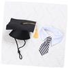 BESPORTBLE Cappello Da Laurea Per Cani Set Di Copricapo in Tela Per Animali Domestici Morbido E Confortevole Decorazione Per Feste Costumi Per Animali Domestici Cappello Taglia L