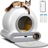 RETRIN Pet Lettiera Gatto Autopulente,Lettiera Automatica per Gatti Intelligente,Sicurezza,Controllo App Cassetta per Gatti Abilitata WiFi,con Sacchi Spazzatura/Tappetini,Pulizia Facile