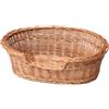 e-wicker24 Alles aus Weide e-wicker24 Cesta in Vimini per Cani - Lettino Rialzato, Divanetto Calmante, Cuccia per Taglia Grande (75 cm, Naturale Senza Cuscino)