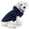 SMALLLEE_LUCKY_STORE Maglia maglione per cani Giacca per freddo giacca Chihuahua con cappuccio Cane Gatto Abbigliamento invernale per cani di piccola taglia Abbigliamento caldo Blu S