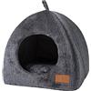 Earnmore Cuccia per gatti per esterni, cuccia per gatti, per esterni, con tappetino rimovibile, impermeabile, resistente alle intemperie, pieghevole, da 16,9