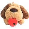 Hongzhi Giocattolo di peluche per cucciolo di cuore, con battito cardiaco e borsa riscaldante, adatto al microonde, per addestramento comportamentale del cucciolo, per alleviare l'ansia per il sonno