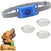 Generico Collare antipulci e zecche per cani, in silicone naturale, impermeabile, regolabile, con 3 capsule antizecche (blu)