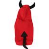 BESTonZON Costume Halloween Cane Invernale Diavolo Abbigliamento e Originale per Animali Domestici per Feste e Attività Outdoor