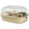Qkbuza Gabbia per Criceti - Recinto Portatile Comodo Trasparente Silenzioso | Habitat Per Piccoli Animali Criceto,Per Casa, Dormitorio, Camera Da, Salone, Balcone, Appartamento