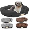 KING DOG Letto per Cani Molto Grande Taglia XXL 130x105 cm | Cuscino per Cani Impermeabile | Divano per Cani Adatto al Lavaggio | Cuccia Cane Interno | Brandina per Cani Nero