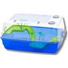 Pet's Market Corfù Tartarughiera Acquario tartarughe d'acqua Tartarughe adulte piccole Tartarughiera chiusa coperchio rimovibile doppia chiusura di sicurezza apertura superiore isola palme 53x38x25.5
