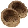 BESTonZON 2 Pezzi Nido Intrecciato per Galline in Paglia Naturale Casa da Riposo Calda e Arieggiata Nido Sicuro per Ovaioli Piccoli e Animali Domestici per Pollaio Esterno e Gabbie Galline