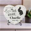 Cybelele Pietra commemorativa personalizzata, regalo commemorativo per la perdita del cane, lapidi per cani, regalo commemorativo per gatti, decorazioni per cimitero (coniglio)