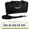 MusicalStore2005 SA-50 Mini Tastiera 32 Tasti: Tastiera Digitale Portatile e Leggera per Bambini, Compatibile con Cuffie - MusicalStore2005 (Tastiera SA-50 con Borsa, Bianco/Verde Lime)