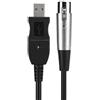 KIMISS Cavo di Collegamento Microfono da USB a XLR - Cavo da 3 Metri per la Registrazione e lo Streaming, il Suono Digitale Migliorato