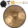 HAND-PAN Strumento Handpan 440 Hz Re Minore 22 Pollici Tamburo in Acciaio Handpan Tamburo a Mano 9 Note 10 Note 12 Note Guarigione Sonora Per Principianti (Oro, 12Y)