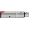 Pronomic Adattatore Pronomic AD-JFXF - Jack da 6,3mm bilanciato femmina a XLR femmina - Jack con chiusura a strappo - Pronto all'uso e cablato - Costruzione robusta - Scocca in metallo pressofuso