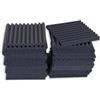 Keyhelm - Pannelli Fonoassorbenti Monopiramide 25x25x2,5cm | Correzione Acustica, Grigio Antracite | Made in Italy (Pacco da 32 (2m²))