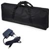ffalstaff Borsa Tipo Casio - Per modello SA - Custodia per il trasporto di mini tastiere CASIO (SA-50/SA-51/SA-46/SA-47/SA-76/SA-77/SA-78/SA80/SA81), con Alimentatore ffalstaff