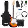Max GigKit - Kit per chitarra elettrica Junior 3/4, colore blu, per principianti, con amplificatore, borsa, accordatore, tracolla e tutti gli accessori per bambini da 8 a 13 anni (Sunburst)