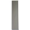 MEBANO. Pannello Acustico Legno Set di 4 pezzi 30x132 cm Grigio Sabbia con Lamelle Moderne su Feltro per Rivestimento Parete Effetto Legno