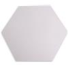 Keyhelm Pannello Fonoassorbente Fonopanel Torciopelo Esagonale da 14cm - Pacco da 10 Bianco