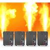 Erreyht 4 pezzi Proiettore di fiamme DJ Jet Flame da 180 W con controllo d-MX, adatto per concerti, spettacoli, feste, Halloween, Natale ed eventi sportivi