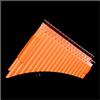 ZENGXUE Flauto Pan Strumento Musicale A Fiato Tradizionale In Plastica ABS Con Flauto Di Pan A 36 Tubi Strumenti a fiato tradizionali (Color : Orange)