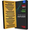 Addictive Sound AbFuser Pannello Acustico Ibrido - Diffusore Legno di Faggio & Assorbitore Bassi - Banda Larga 100-9300 Hz - Prodotto UE CNC - Parete/Soffitto - Garanzia 36 Mesi - Curcumma