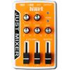 Maker hart Just Mixer, mixer audio/DJ - Mixer audio tascabile portatile alimentato a batteria/USB, con 3 canali stereo (3,5 mm) e interruttore on/off (arancione)