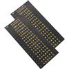 SUPVOX Adesivi per Tastiera di Chitarra Acustica ed Elettrica 2 Fogli Nero Resistente allo Sbiadimento e Strappo per Principianti