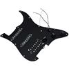 KAISH - Battipenna in acciaio HSS precablato caricato per Squier Import Stratocaster, 3 strati, colore: Nero