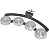 Generic Piatto Hi Hat Tamburello Campana a mano Sonaglio, Musica Tamburello Rullante Tamburello per adulti, argent