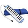 Easnea Melodica a 32 tasti, strumento musicale, pianoforte, con borsa per il trasporto (blu)