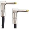 keepdrum Keep Drum gc028 Patch cavo jack da 6,3 mm ad angolo retto Mono 60 cm