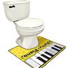 Syfinee Tappetino da bagno con suono di pianoforte, divertente tappetino da bagno con tastiera musicale