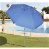 Papillon - 8042665, Ombrellone da spiaggia in alluminio, diametro 220 cm, con manici e spirale per l'ancoraggio, protegge dai raggi UV