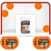 Top Shelf Targets 4 Pack Magnetic Hockey Targets for Shooting - Durable Hockey Net Goalie Targets for Hockey Training - Lacrosse Goal Targets for Accuracy, 8-Inch Size, 4 Tethers, Orange