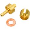 Jonikuper Raccordi per freno idraulico per bici Hope Tech3/E4/X2, set di connettori per tubi in rame e lega di alluminio, componenti leggeri (aperti) da 20 g