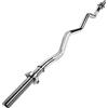 G5 HT SPORT【Bilanciere Curl Palestra Cromato 120 cm Chiusura a Vite】Compatibile con Dischi Ø25 mm | Carico Max 130Kg | Impugnatura Antiscivolo Ø30 mm | Acciaio Resistente per Fitness e Bodybuilding