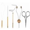 Aumotop Kit Combinato di Strumenti per Legare la Mosca di Alta qualità Porta Bobina Infila Bobina Bodkin per Pesca a Mosca Kit 5 Pezzi