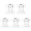 SMLOPLOM Blocca Finestra Bambini, 5 Pezzi Sicurezza Cassetti, Chiusura per Frigorifero Cassetto Mobile Porta, Bianco
