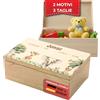 DEschenk Scatola Di Legno Personalizzata Per Bambini - Scatola Porta Oggetti, Scatola Ricordi Neonato, Scatola Dei Ricordi In Legno, Vari Formati E Motivi (personalizzato)