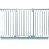 Safetots Cancelletto di Sicurezza Elite Extra Alto, 179cm - 188cm, Grigio Opaco, Extra Alto con 96.8cm di Altezza, Cancelletto di Sicurezza a Pressione per Scale, Barriera di Sicurezza