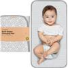 KeaBabies Portatile Fasciatoio Per Pannolini - Impermeabile Pieghevole Bambina Materassino Fasciatoio - Piccola Leggera Viaggio Tappetino Per Il Cambio Del Pannolino - Lavabile In Lavatrice (Gray Mod)
