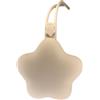 Generico Porta Ciuccio in Silicone a Forma di Stella con lettera incisa, Design Morbido, Colori Pastello, soft touch (M, Avorio)