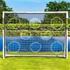 FORZA Porta Da Calcio Per Bambini 2,4 m x 1,8 m | Montaggio Veloce | Per Giardino | uPVC Resistente Al Meteo - Telo Di Precisione, Palla e Borsa Opzionali (Porta e Telo Di Precisione)