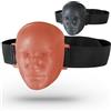 FOX-FIGHT Box Dummy Target Face | Boxdummy testa con chiusura in elastico | per sacco da boxe sacco da boxe | Boxing Man Training Dummy Head (grigio scuro)